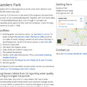 Example basic park website