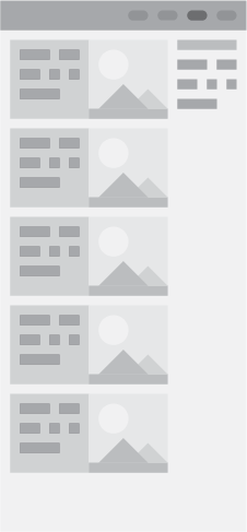 wireframe of blog